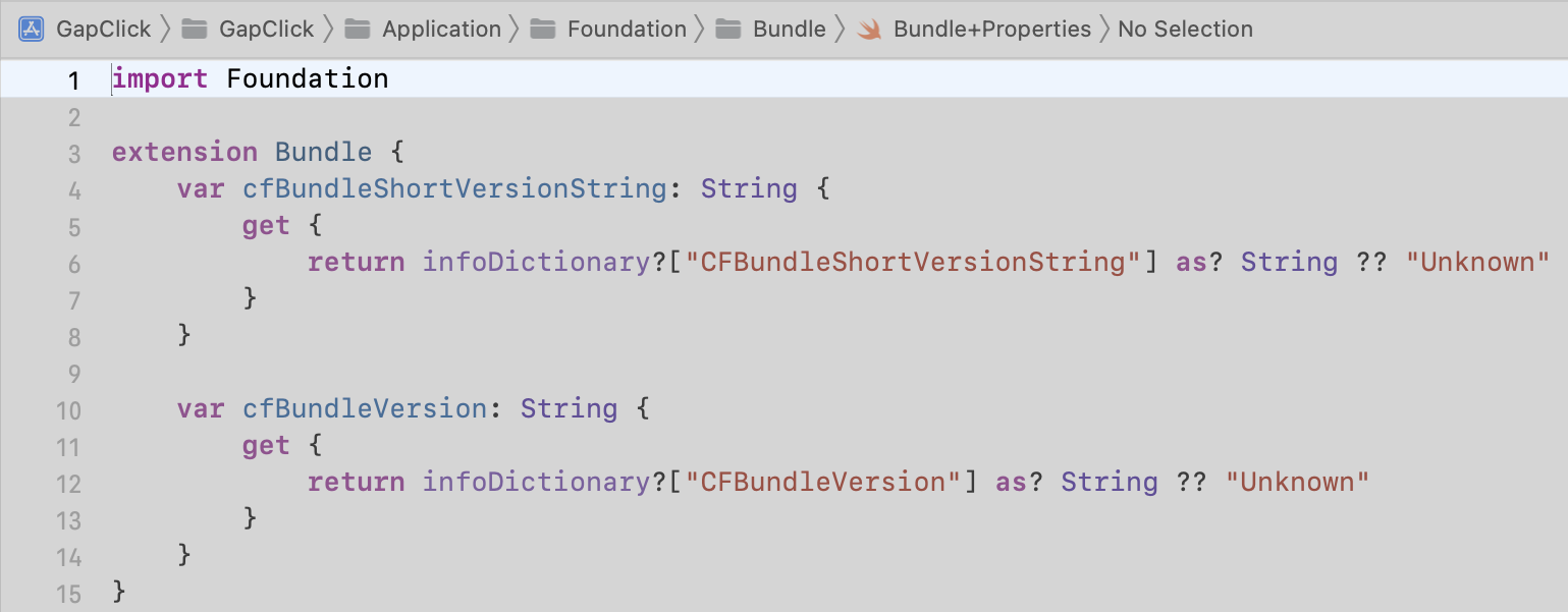 Importing the Foundation framework
